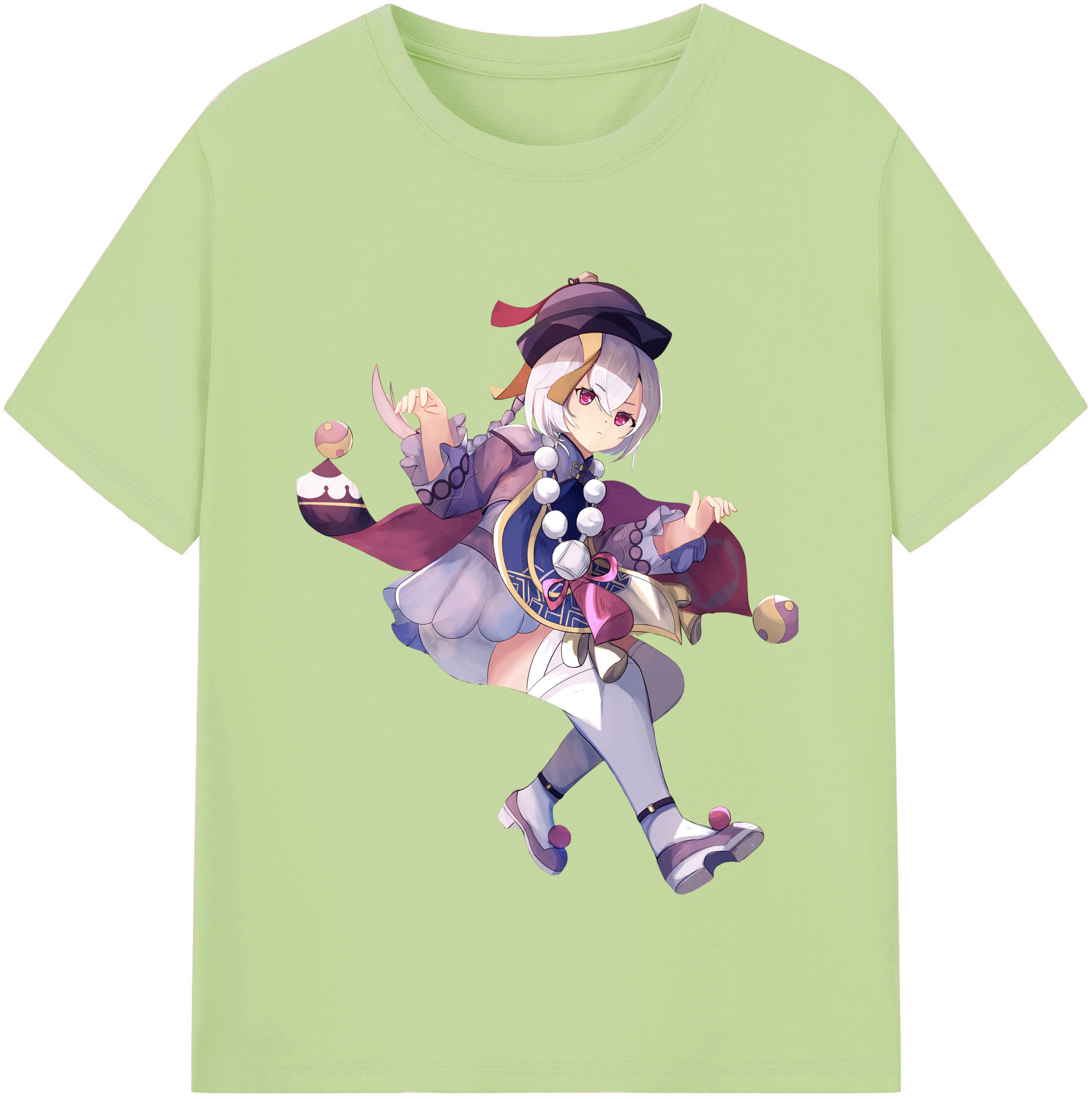 げんし神 七七 なな  genshin Nana 綿100％半袖Tシャツ（フロントプリント）
